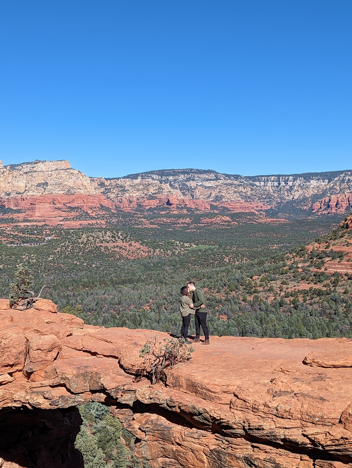 Jose and Kirsten on the devil's bridge